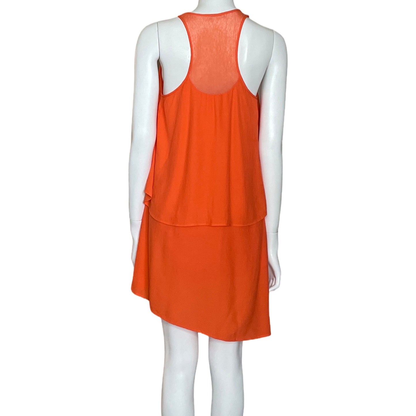 Vestido Zara Sin Mangas-Naranja-Talla S