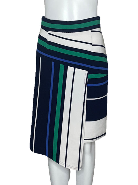 Falda The Moon Rayas Azul-Talla M
