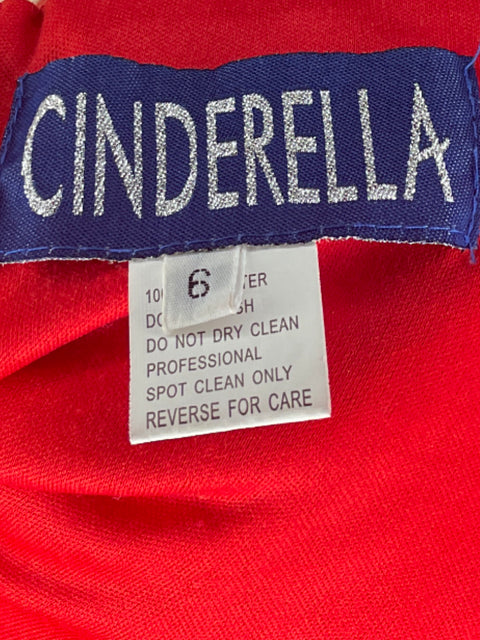 Vestido Cinderella Rojo-Talla S