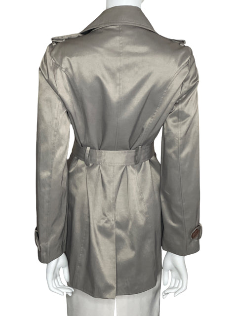 Trench Coat Studio F Cinturón Gris-Talla 10