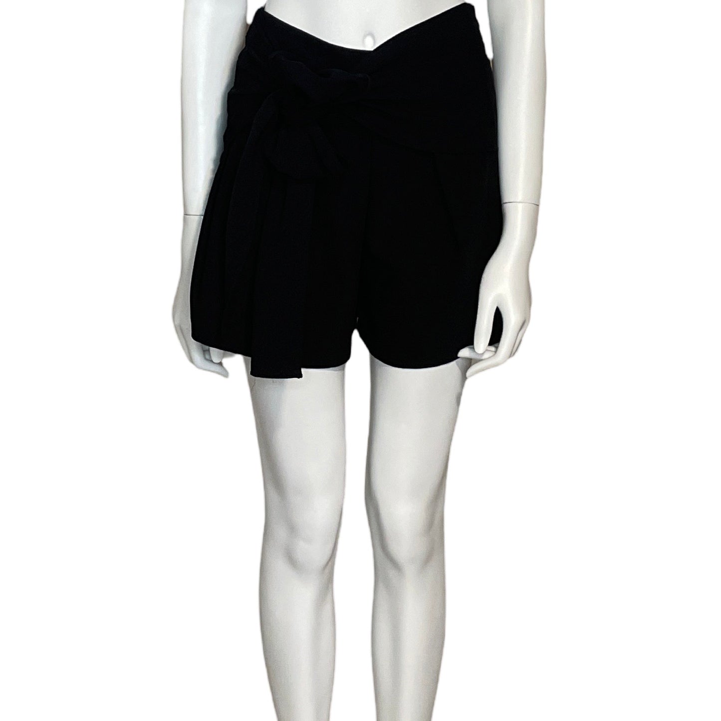 Pantalon Ina Short Liso Negro-Talla S