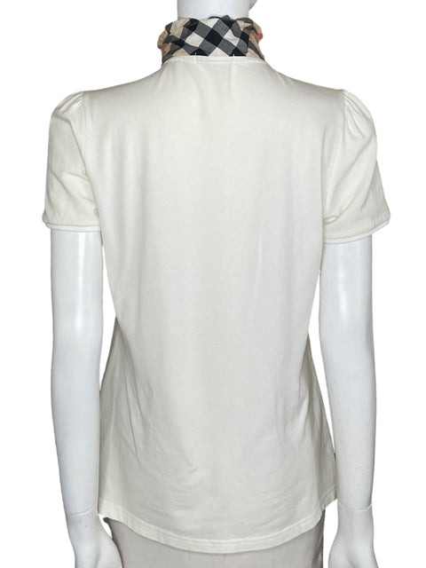 Sueter Burberry Polo Blanco-Talla L