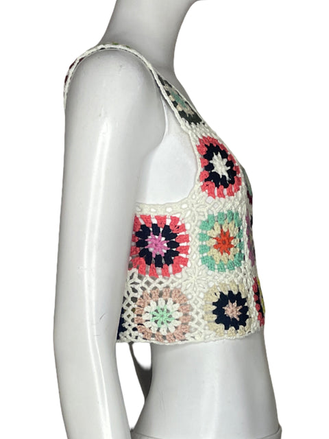 Top Lelis Crochet Blanco - Talla XS