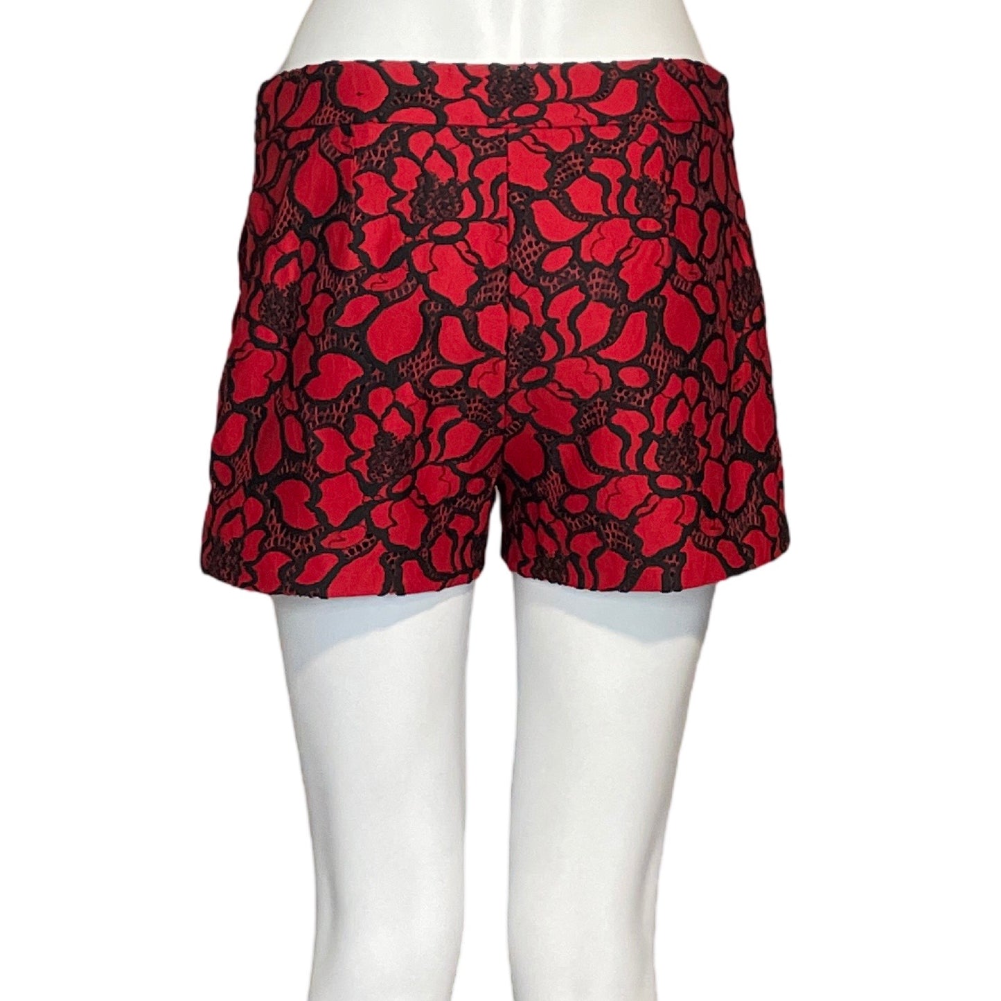 Pantalon Express Short Encaje Rojo-Talla 4