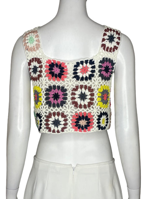 Top Lelis Crochet Blanco - Talla XS