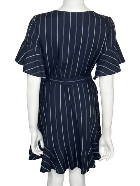 Vestido Express Rayas Mini Azul-Talla S