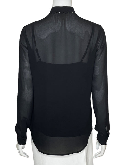 Camisa Michael Kors Brillantes Negro-Talla XS