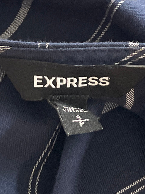 Vestido Express Rayas Mini Azul-Talla S