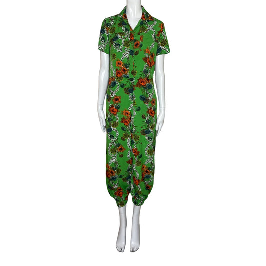 Mono Sandro Estampado Flores Verde-Talla S