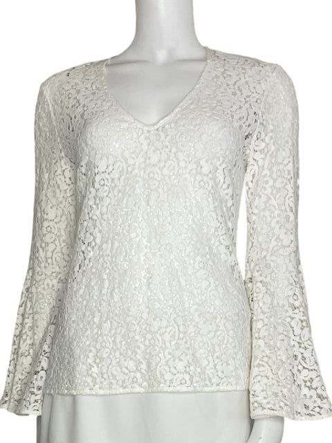 Blusa Zara Woman Vuelo Blanco-Talla XS