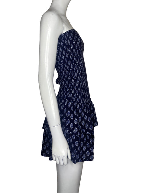 Vestido Tesoro TPS Mini Strapless  Azul - Talla XS