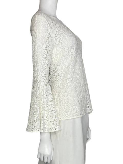 Blusa Zara Woman Vuelo Blanco-Talla XS