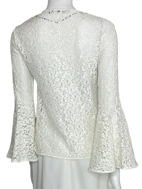 Blusa Zara Woman Vuelo Blanco-Talla XS
