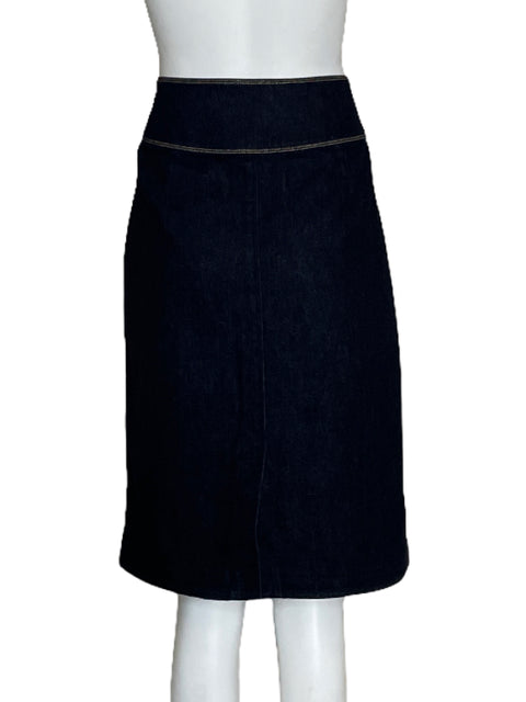 Falda Ralph Lauren Jean Azul Navy-Talla 10