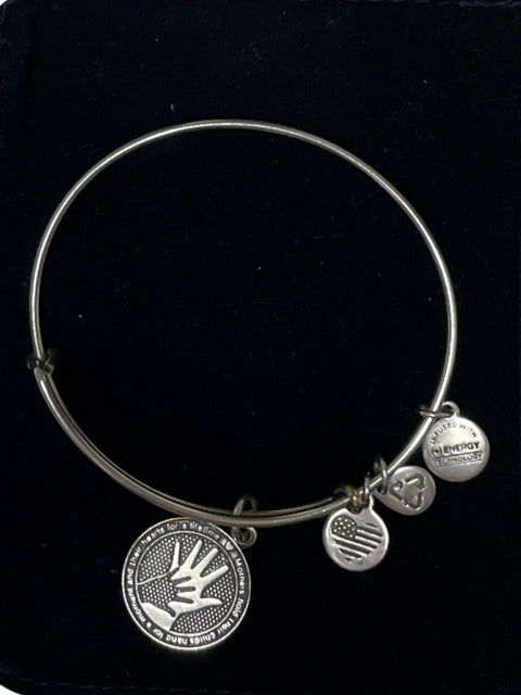 Bangle Alex and Ani Mother Hold Plateado-Talla U