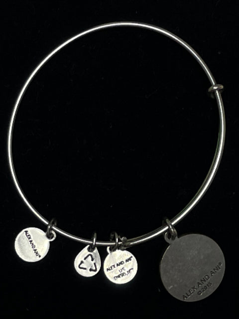 Bangle Alex and Ani Mother Hold Plateado-Talla U