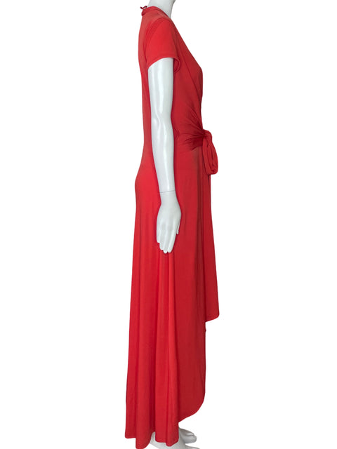 Vestido Michael Kors Maxi Drapeado Naranja - Talla 6