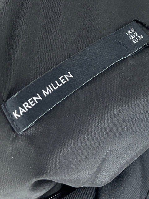 Vestido Karen Millen Mini Encaje Negro - Talla 2