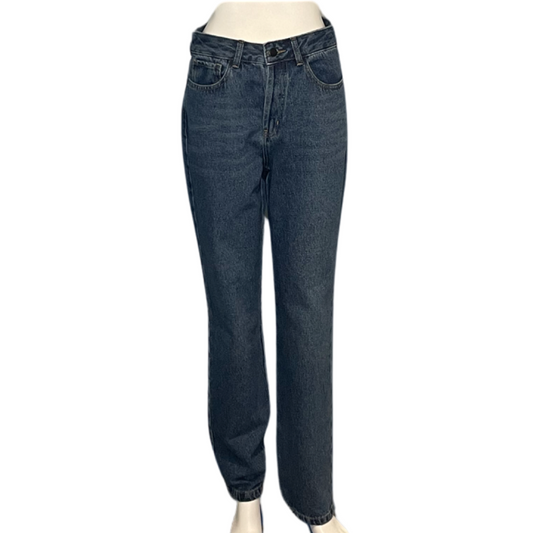 Pantalón Carol Bassi Denim Botones Recto Azul
Talla 38