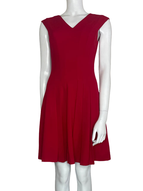 Vestido Calvin Klein Plizado Rojo-Talla S