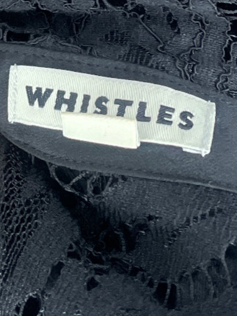 Vestido Whistles Encaje Negro - Talla XS