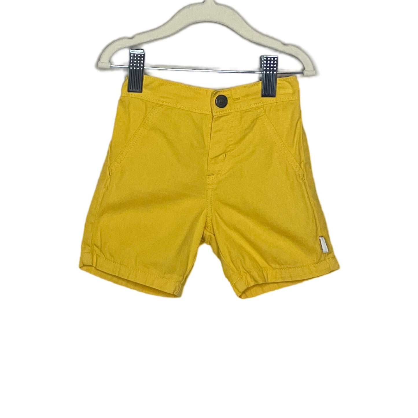 Short Offcorss Bolsillo liso Amarillo-Talla-12