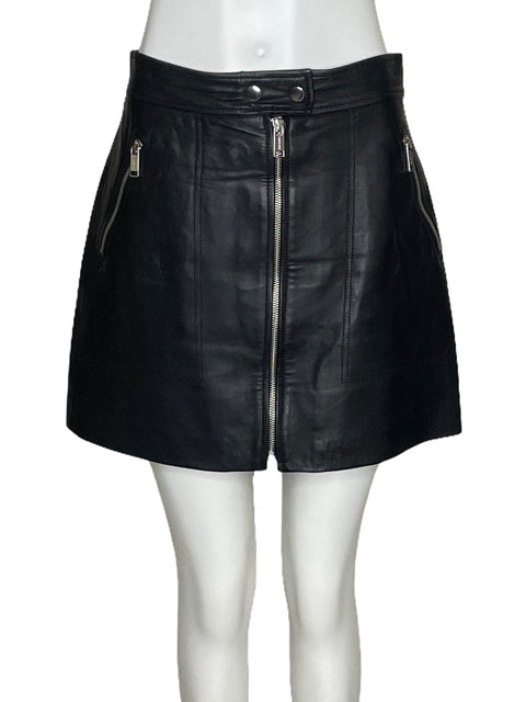 Falda Michael Kors Zipper Negro-Talla 4