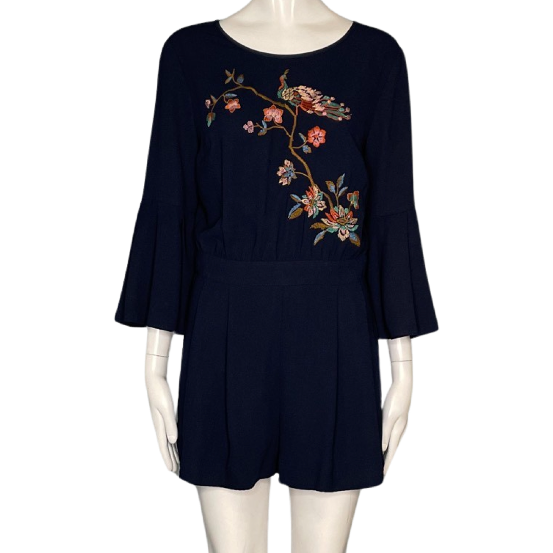 Romper Jealous Tomato Manga Larga Bordado
Flores Azul Navy-Talla S