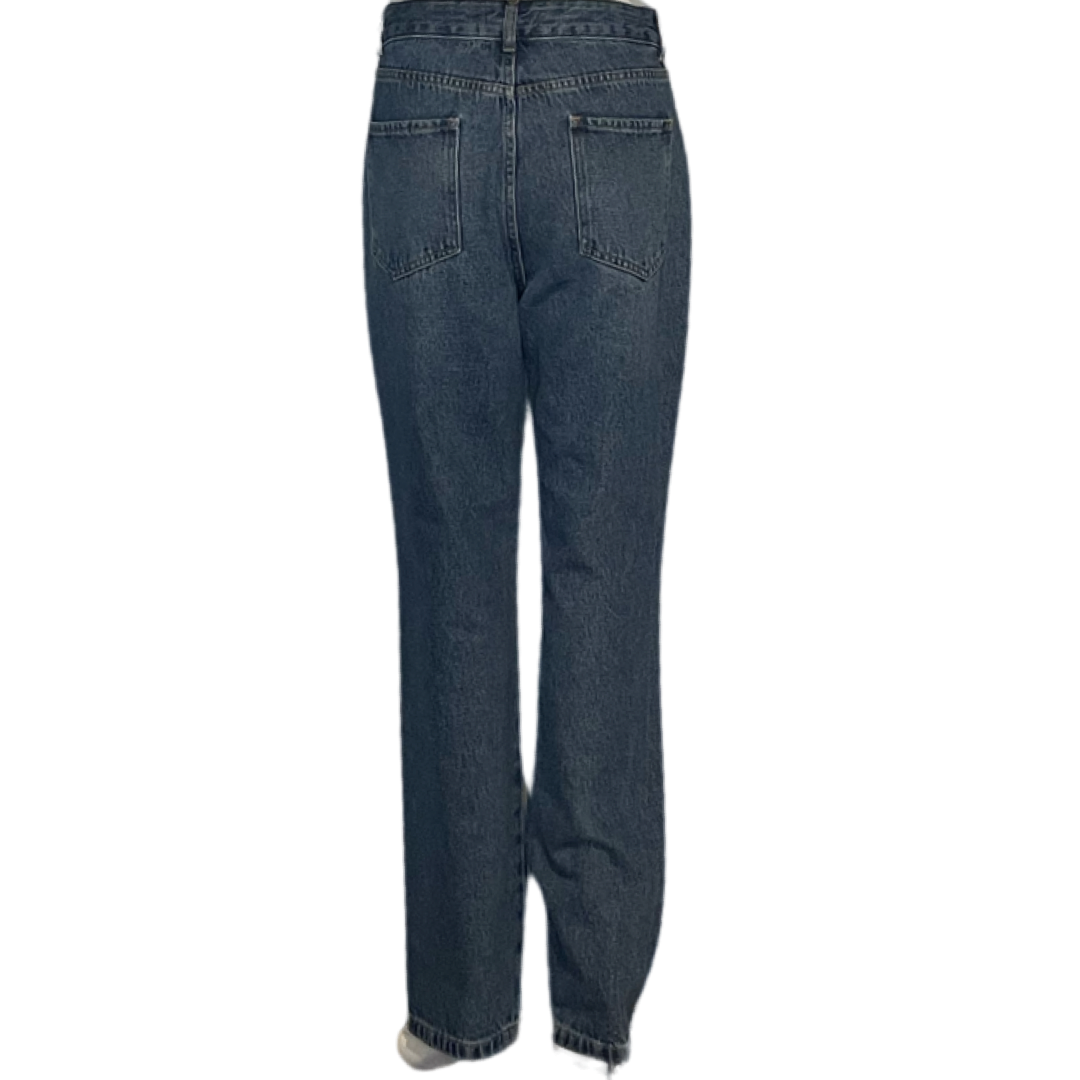 Pantalón Carol Bassi Denim Botones Recto Azul
Talla 38