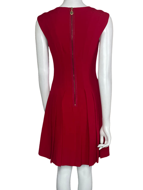 Vestido Calvin Klein Plizado Rojo-Talla S