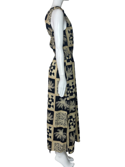 Vestido Tennis One Shoulder Estampado Negro-Talla M