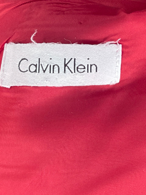 Vestido Calvin Klein Plizado Rojo-Talla S