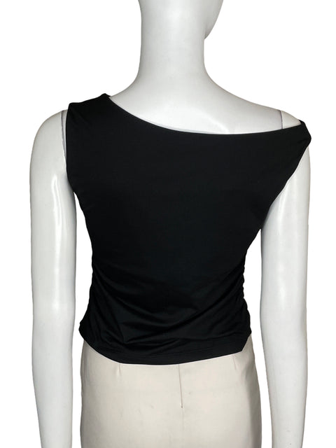 Top Trendy Queen Sin Mangas Negro-Talla L