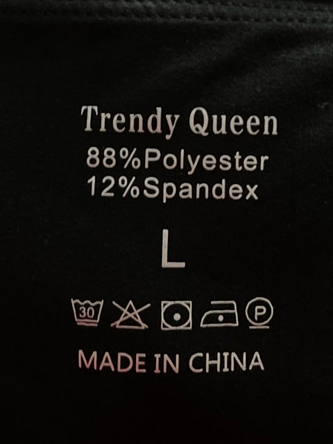 Top Trendy Queen Sin Mangas Negro-Talla L
