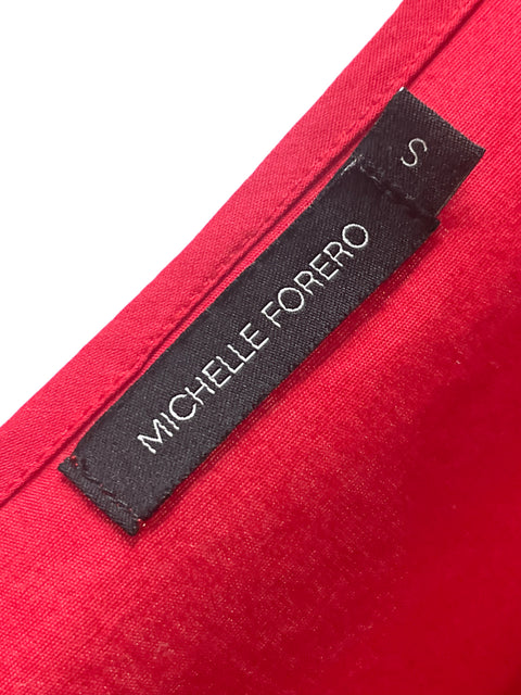 Vestido Michelle Forero Vuelos Rojo-Talla S