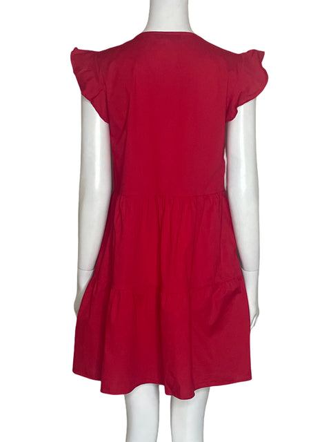 Vestido Michelle Forero Vuelos Rojo-Talla S