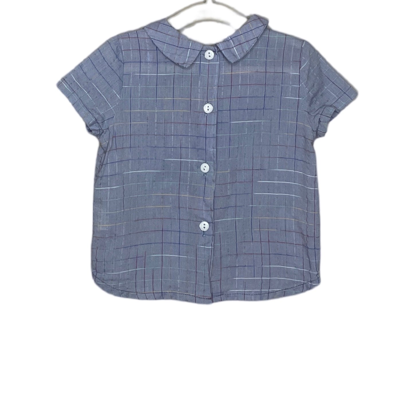 Camisa Alber Rayas Gris-Talla-12m