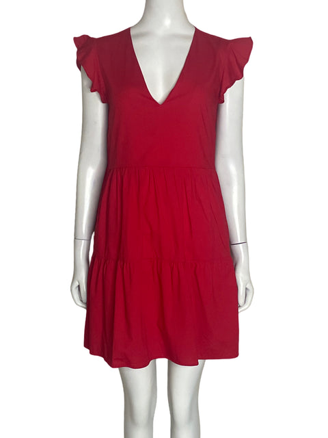 Vestido Michelle Forero Vuelos Rojo-Talla S