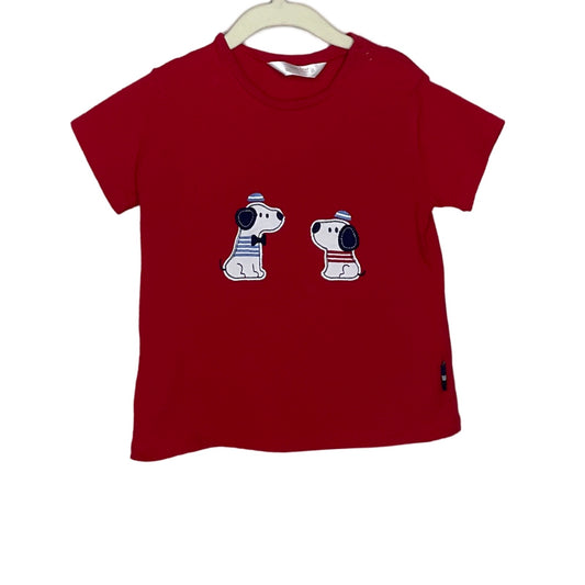 Camiseta Mayoral Perritos Rojo-Talla-18m