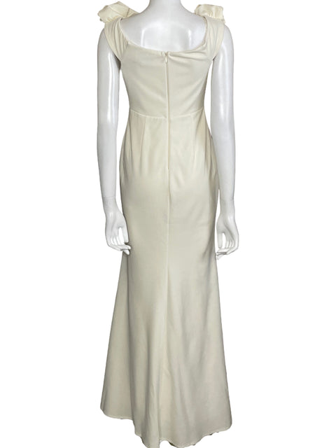 Vestido Maniju Maxi Floral Blanco-Talla S