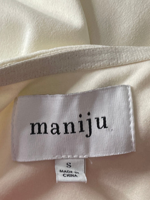 Vestido Maniju Maxi Floral Blanco-Talla S