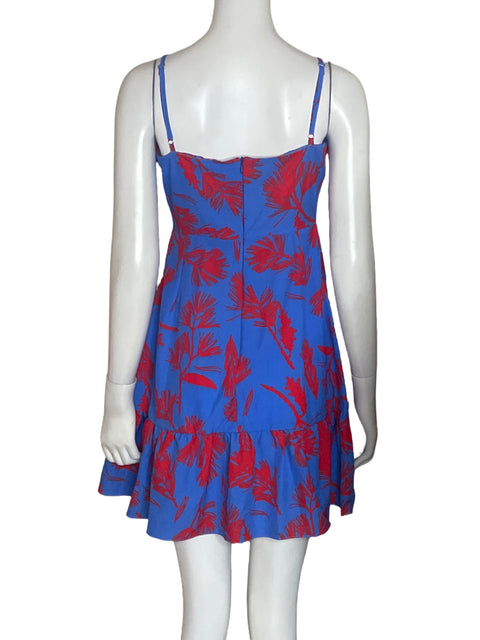 Vestido Pink Culture Estampado Azul-Talla S