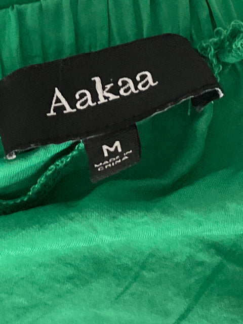 Vestido Aakaa Cut Off Verde-Talla M