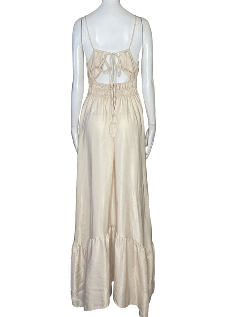 Vestido Cocoa Blue Maxi Beige - Talla M