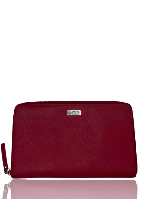Wallet Kate Spade Saffiano Rojo-Talla M