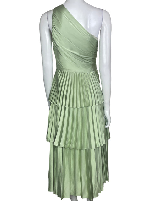 Vestido Motf Verde Asimetrico-Talla S