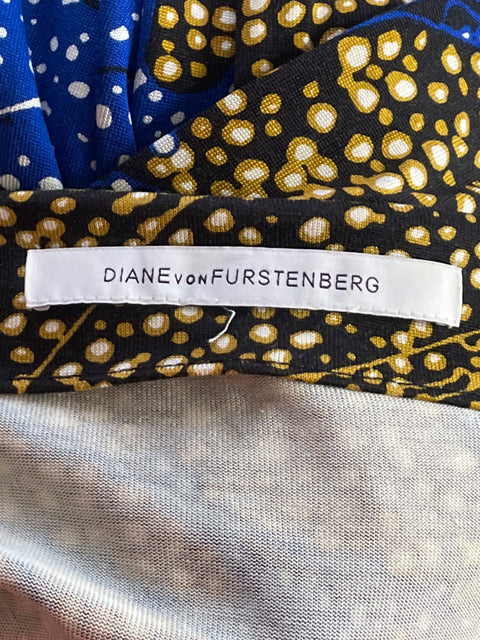 Vestido Diane Von Furstenberg Crossbody Abstracto Negro-Talla S