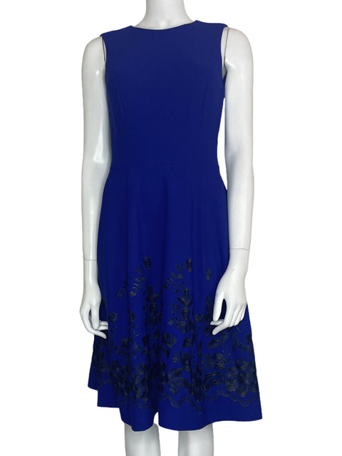 Vestido Calvin Klein Fluido Azul-Talla S