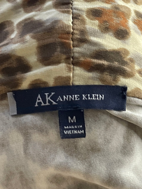 Vestido Anne Klein Crossbody Print Beige-Talla M