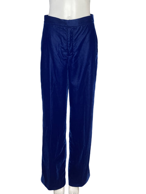 Pantalón Zara Velvet  Azul - Talla S